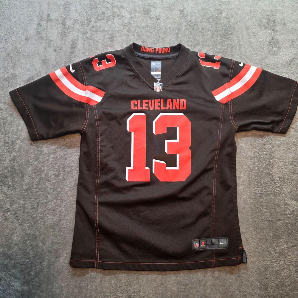 Cleveland Browns Jersey Boys Large Brown NFL Football Nike Odell Beckham Jr 13